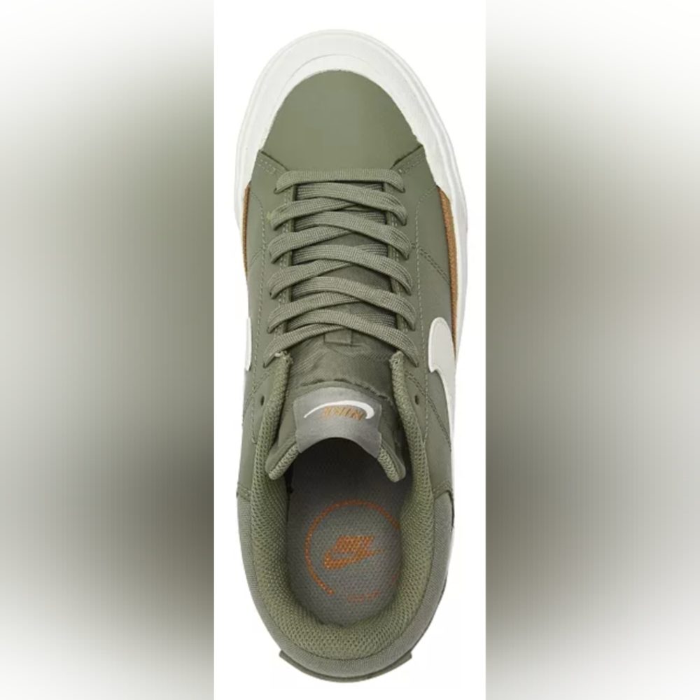 Nike Wmns Court Legacy Lift 'Light Army’ Sneakers Size 8 MSRP $95 - Picture 2 of 10